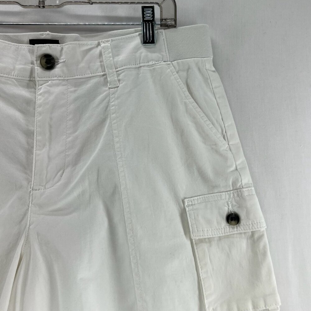 Lee Ultra Lux Comfort Cargo Short Womens 30 High Rise Stretch Relaxed Fit White - Picture 4 of 15
